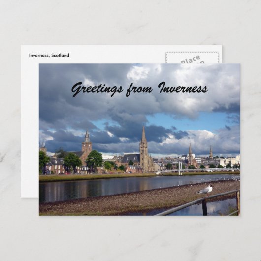 Inverness Gruß Postkarte (Vorne/Hinten)