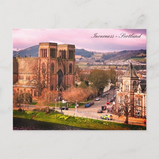 Inverness, Hauptstadt der schottischen Highlands, Postkarte (Vorderseite)
