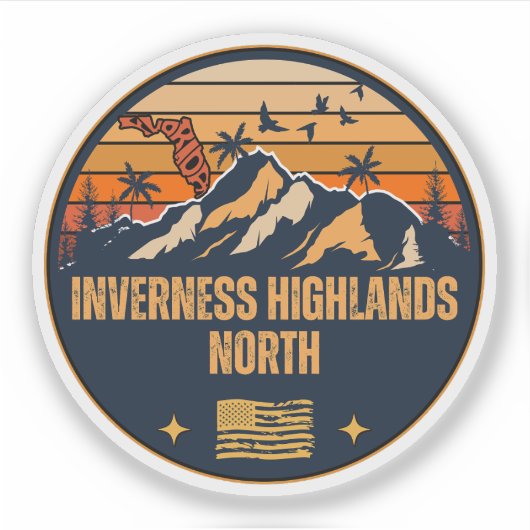 Inverness Highlands North, Florida Aufkleber (Vorderseite)