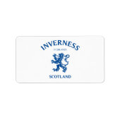 INVERNESS Schottland Adressaufkleber (Vorne)