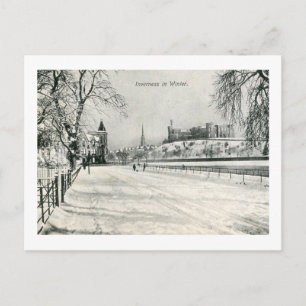 Inverness, Schottland, im Winter 1913 Vintag Postkarte