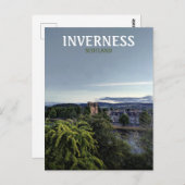 Inverness, Schottland, Sicht auf den britischen Ab Postkarte (Vorne/Hinten)