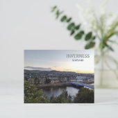 Inverness, Schottland, UK City view Postkarte (Stehend Vorderseite)