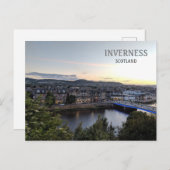 Inverness, Schottland, UK City view Postkarte (Vorne/Hinten)
