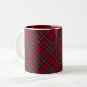 Inverness Scottish Tartan Classic Clan Plaid Zweifarbige Tasse (Vorderseite Links)
