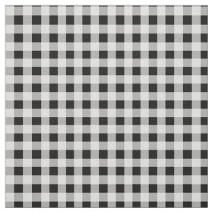 Inverse Schwarz-weiß Gingham Karo Stoff