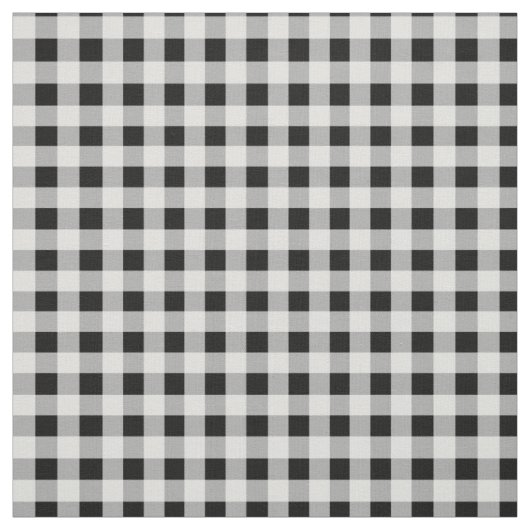 Inverse Schwarz-weiß Gingham Karo Stoff (Muster)