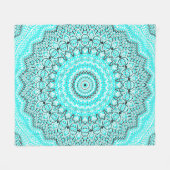 Invert Eve Mandala Fleecedecke (Vorderseite (Horizontal))