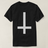 Inverted Cross Satan Lucifer Demon Fun T Decent T-Shirt (Design vorne)