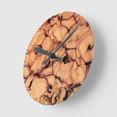 Inverted Sparkling Blue Water Runde Wanduhr (Winkel)