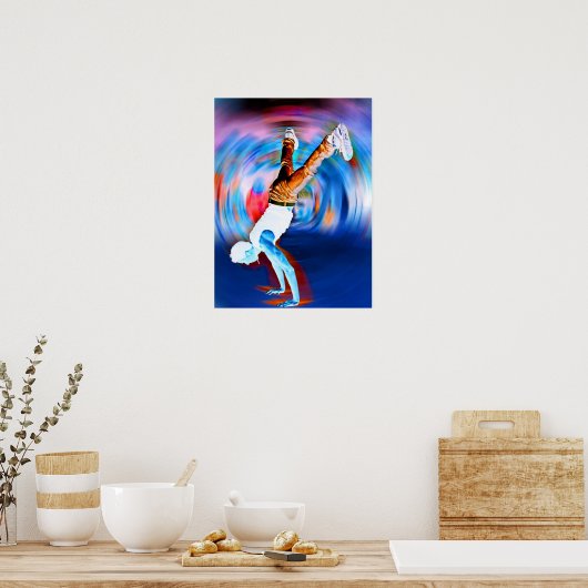 Inverted Street Dancing! Poster (Küche)