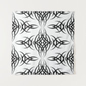 Invertiere Tribal Eclipse Wallpaper Wandteppich (Vorderseite)