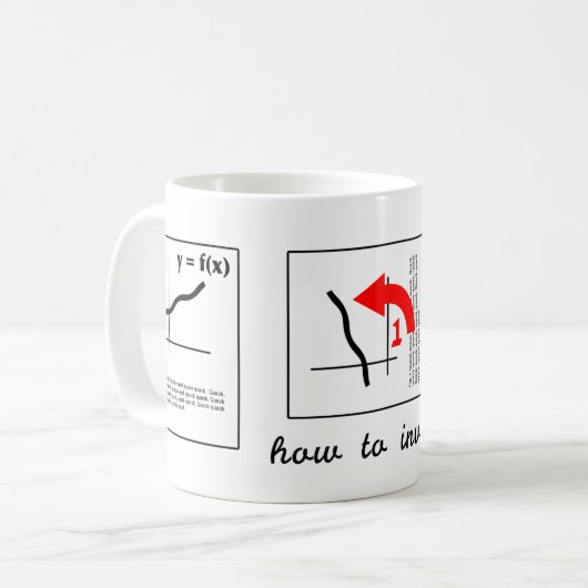 Invertieren einer Funktion Kaffeetasse (Vorderseite Links)