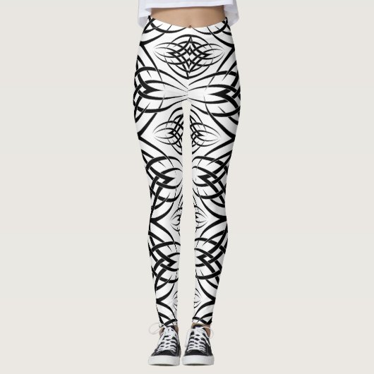 Invertieren Sie das Eclipse-Wallpaper Leggings (Vorderseite)