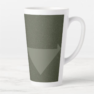 Invertierte Dreieck-Moosgrün-Latte-Tasse Milchtasse