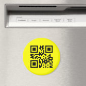 Invertierte ☻ glückliche Seite — QR-Code Magnet (In Situ (Geschirrspüler))