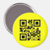 Invertierte ☻ glückliche Seite — QR-Code Magnet (Vorderseite/Rückseite)