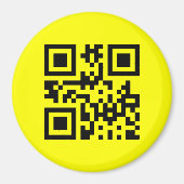 Invertierte ☻ glückliche Seite — QR-Code Magnet (Vorne)