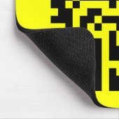 Invertierte ☻ glückliche Seite — QR-Code Mousepad (Ecke)