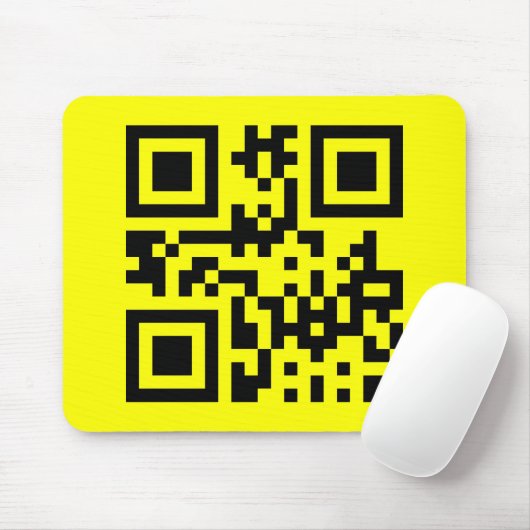 Invertierte ☻ glückliche Seite — QR-Code Mousepad (Mit Mouse)