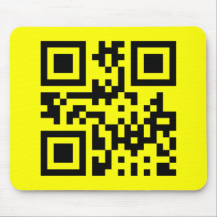 Invertierte ☻ glückliche Seite — QR-Code Mousepad