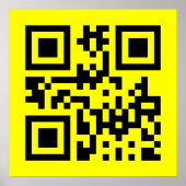 Invertierte ☻ glückliche Seite — QR-Code Poster (Vorne)