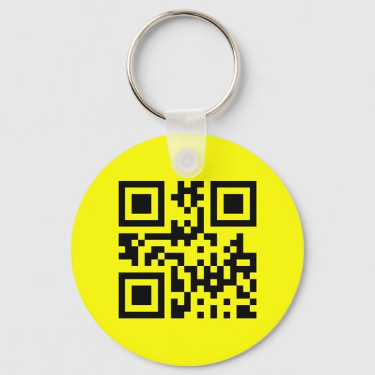Invertierte ☻ glückliche Seite — QR-Code Schlüsselanhänger (Vorderseite)