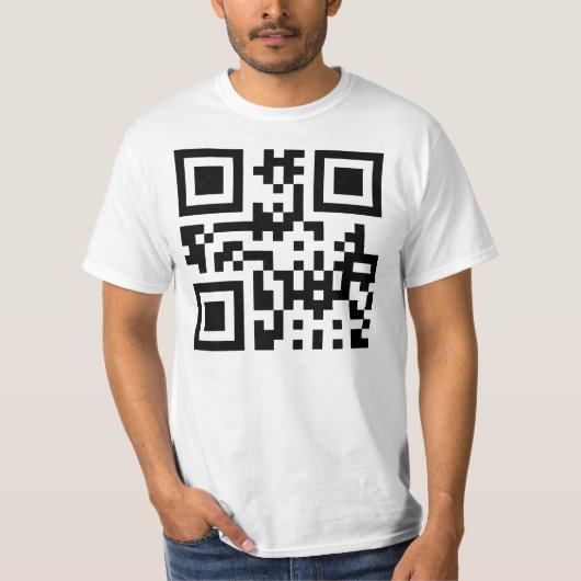 Invertierte ☻ glückliche Seite — QR-Code T-Shirt (Vorderseite)