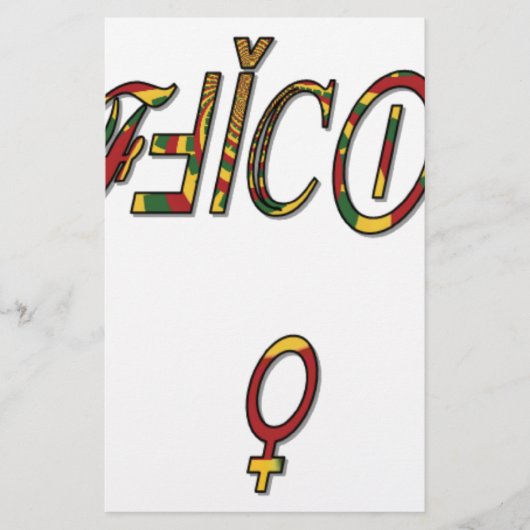 Invertierte "OFFIZIELLE" Symbolkunst Briefpapier (Vorderseite)