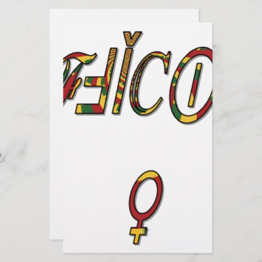 Invertierte "OFFIZIELLE" Symbolkunst Briefpapier (Vorne/Hinten)