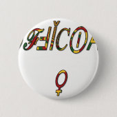 Invertierte "OFFIZIELLE" Symbolkunst Button (Vorderseite)