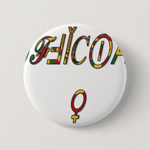 Invertierte "OFFIZIELLE" Symbolkunst Button