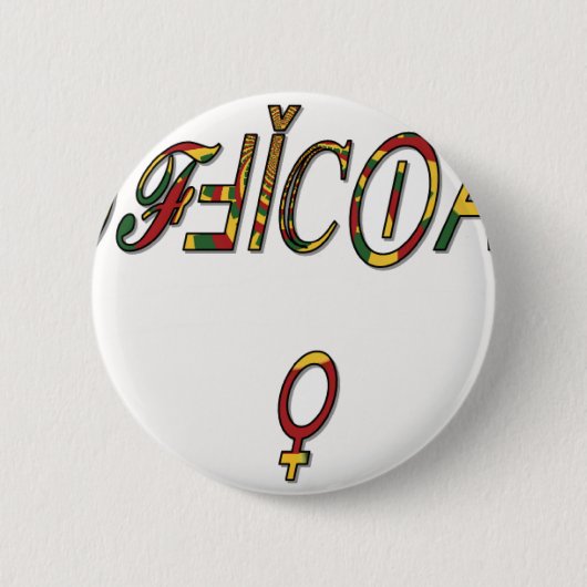 Invertierte "OFFIZIELLE" Symbolkunst Button (Vorderseite)