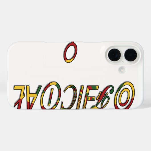 Invertierte "OFFIZIELLE" Symbolkunst Case-Mate iPhone Hülle (Rückseite (Horizontal))