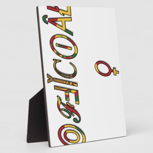 Invertierte "OFFIZIELLE" Symbolkunst Fotoplatte (Seite)