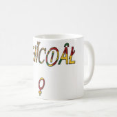 Invertierte "OFFIZIELLE Symbolkunst Kaffeetasse (VorderseiteRechts)