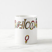 Invertierte "OFFIZIELLE Symbolkunst Kaffeetasse (Mittel)