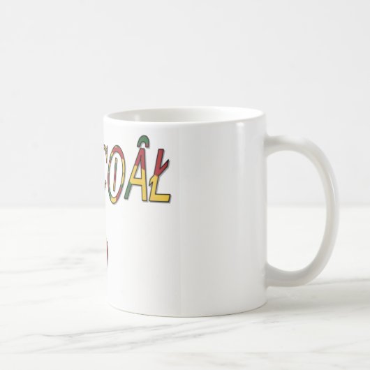 Invertierte "OFFIZIELLE Symbolkunst Kaffeetasse (Rechts)