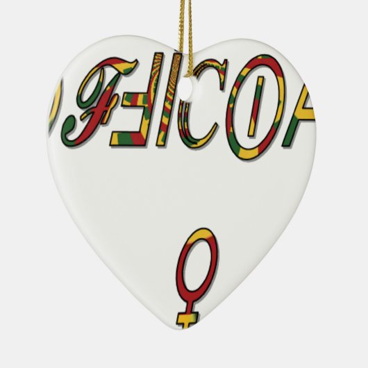 Invertierte "OFFIZIELLE Symbolkunst Keramikornament (Rechts)