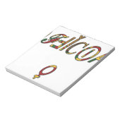 Invertierte "OFFIZIELLE" Symbolkunst Notizblock (Rotiert)