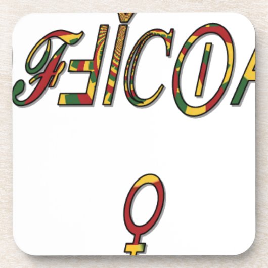 Invertierte "OFFIZIELLE" Symbolkunst Untersetzer (Vorderseite)