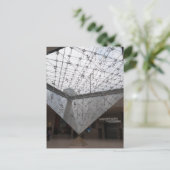 Invertierte Pyramide im Louvre Museum, Paris Postkarte (Stehend Vorderseite)