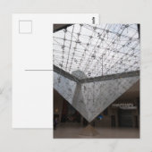 Invertierte Pyramide im Louvre Museum, Paris Postkarte (Vorne/Hinten)