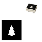 invertierte Weihnachtsbaum-Briefmarke Gummistempel (Stempel)