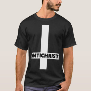 Invertierter Kreuzantichrist Auf dem Satan Atheis T-Shirt