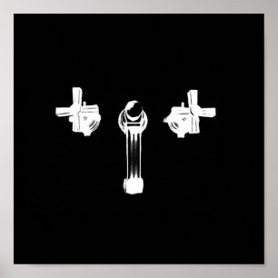 Invertierter Wasserhahn Poster