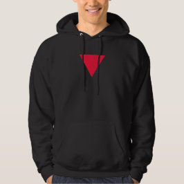 invertiertes rotes Dreieck Hoodie