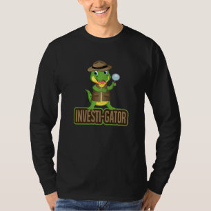 Investi Gator Pun Alligator Detective T-Shirt