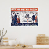 Investieren Sie Ihr Geld mit Uncle Sam Poster (Küche)