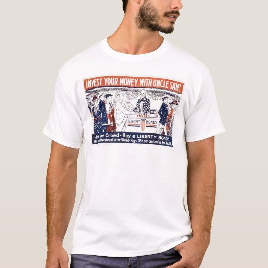 Investieren Sie Ihr Geld mit Uncle Sam T-Shirt (Vorderseite)